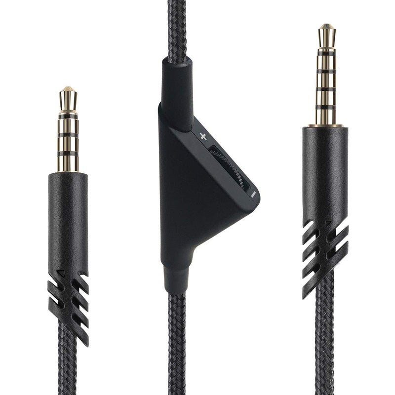 MJKOR Replacement for Astro A10 A40 Inline Volume Control Cable Cord, Audio Gaming Wire Compatible with Astro A10 A40 Headsets (2 Meter, Volume Control Function) - Image 1