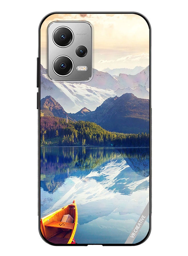 VR CREATIVE Protective Case Cover For Xiaomi Redmi Note 12 Boat In River Scenery Design Multicolour - Image 1