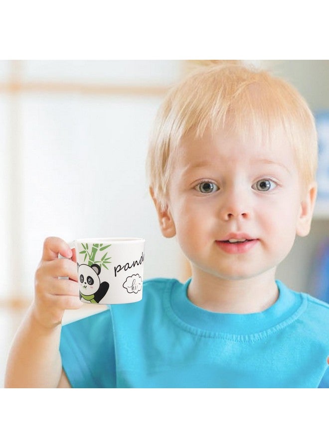 Qshare Bamboo Toddler Dinnerware Set,5Pcs Baby Plates and Bowls,Kids Dinnerware Set,Bamboo Kids Plates and Bowls Set,Christmas Kids Dishes Dinnerware Sets with Plate,Bowl,Cup,Fork and Spoon (Panda) - Image 3