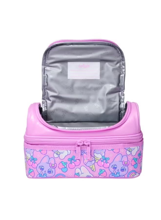Smiggle Cute stationery pattern lunch bag, large capacity insulated lunch bag for children, portable handheld lunchbox bag for students. - Image 2