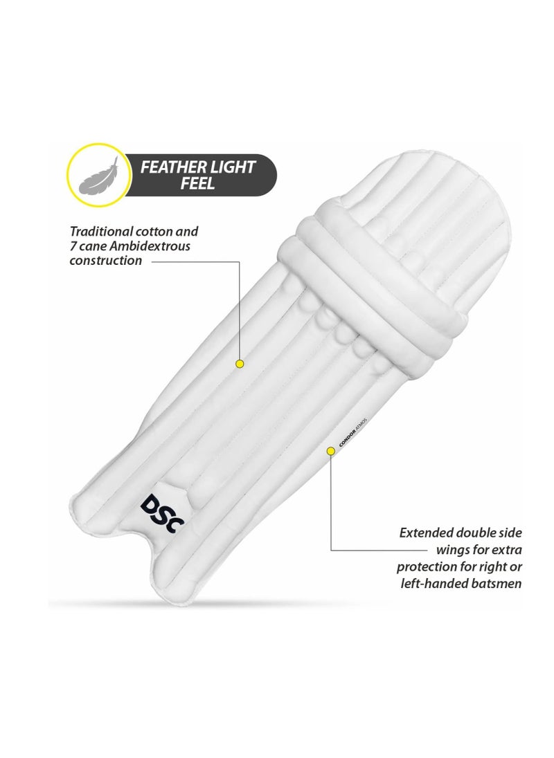 DSC - Condor Atmos Leather Cricket Batting Legguard (Size - Mens, Right Hand), Leather - Image 1