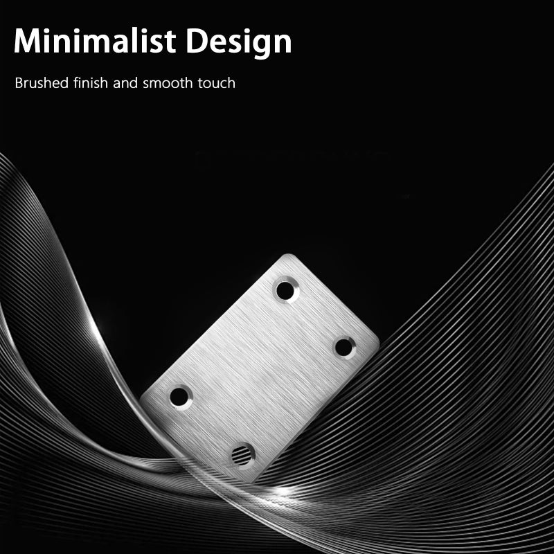 Anterrific 12 Pcs Mending Plate, 2.37 x 1.5 inch Stainless Steel Flat Plates with Holes, Straight Metal Mounting Braces Brackets Kit for Furniture, Wood Joint Connector (Silver, 2.36 inch) - Image 5