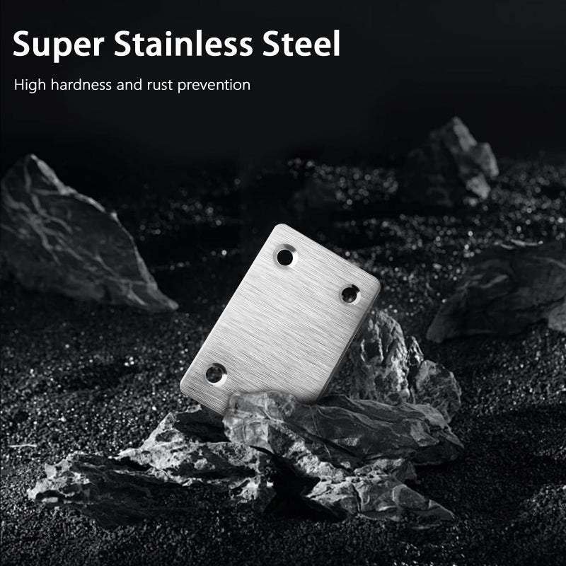 Anterrific 12 Pcs Mending Plate, 2.37 x 1.5 inch Stainless Steel Flat Plates with Holes, Straight Metal Mounting Braces Brackets Kit for Furniture, Wood Joint Connector (Silver, 2.36 inch) - Image 4