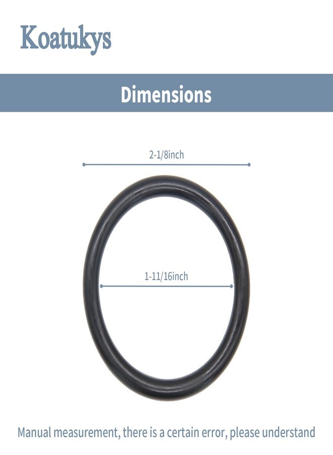 Koatukys 010389-45 Plunger Rubber O-Ring for 3-Tier Sink Drain and Twist Waste Drain Valve Compatible with T&S Brass 010389-45 (8/Pack) - Image 3