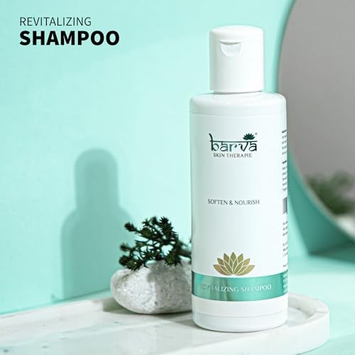 Barva Revitalizing Shampoo, Healthy Hair Growth, Anti Hairfall with Amla & Aloe Vera extracts, 200ml - Image 3