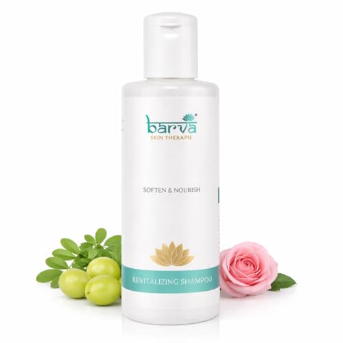 Barva Revitalizing Shampoo, Healthy Hair Growth, Anti Hairfall with Amla & Aloe Vera extracts, 200ml - Image 1