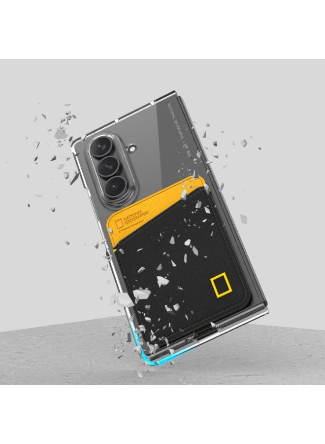 NATIONAL GEOGRAPHIC حافظة بطاقة ناشيونال جيوغرافيك V2 (سلسلة Galaxy Z Fold) Galaxy Z Fold 7 - أسود - Image 3