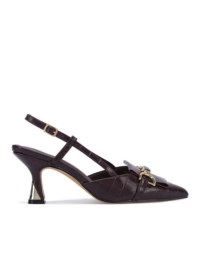 FYOR The Luxe Croc-Effect Tapered Pump CD 017