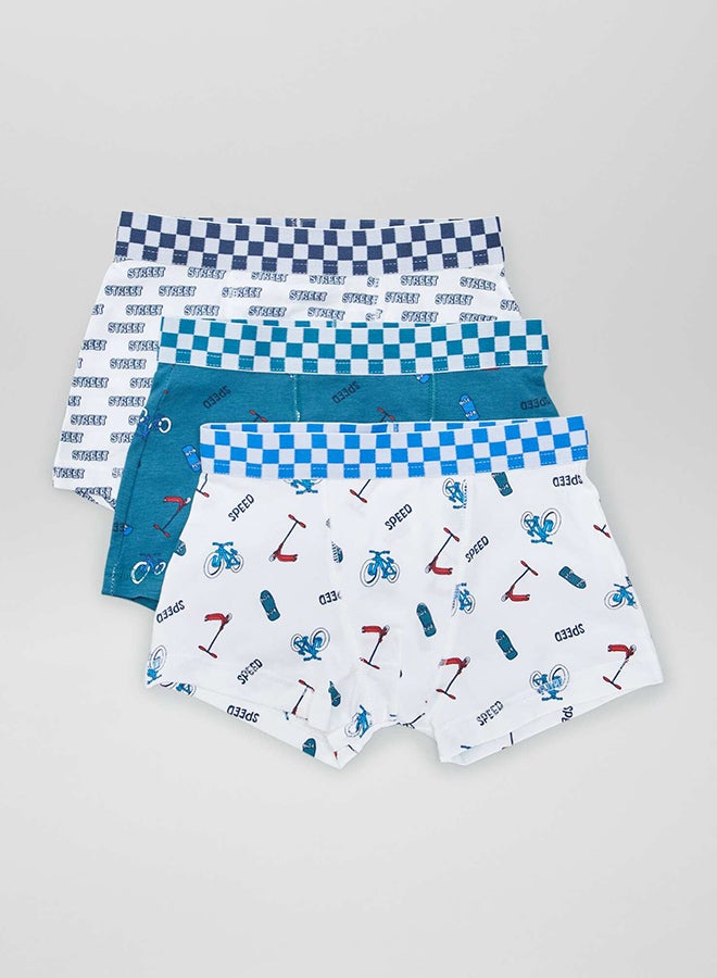 Kiabi Boy Pack Of 3 Pairs Of Stretch Boxer Shorts  - Image 1