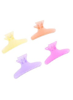 Salmue Butterfly Holding Hair Clip Strong Hold Hair Claw Clamps Pure Colors Hair Section Claw Thick Hair Clamps Hairdressing Tool For Professional Salon And Home Use 12Pcs(02)  - Image 3