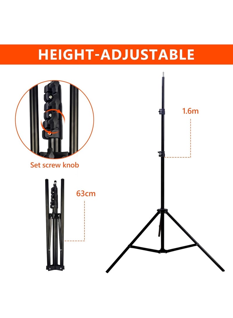 14-Inch Professional LED Ring Light – Adjustable Tripod, Dimmable Brightness & Color Control for Makeup, Photography & Video Content - Image 4