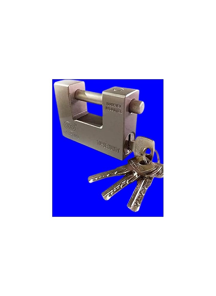 94 mm solid lock against breakage and tampering, computer, 5 keys, the strongest lock in Egypt  - Image 1
