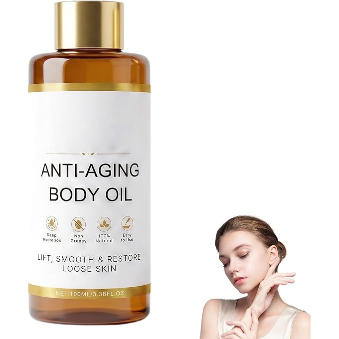 YOOJ Collagen Anti-Aging Body Oil, Firming & Lifting Serum for Sagging Loose Skin, Boosts Skin Elasticity, Ideal Hydrating Care for Arms, Legs & Full Body - Image 1
