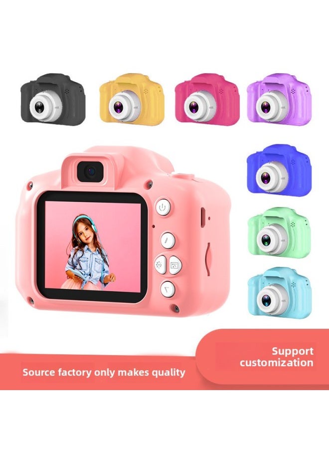 Generic - Source Children's Camera Digital Camera Cartoon Children's Toy SLR Primary School Student Photo Video Recorder-Color:X2 Color Camera Silicone Case B - Image 1