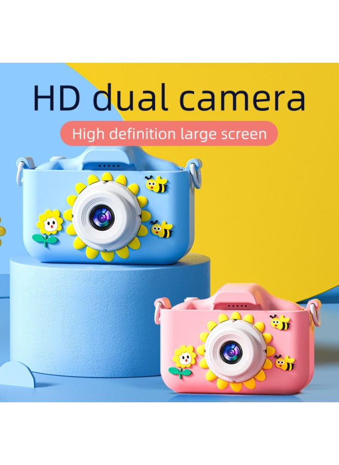 Generic - Source Children's Camera Digital Camera Cartoon Children's Toy SLR Primary School Student Photo Video Recorder-Color:X2 Color Camera Silicone Case B - Image 1