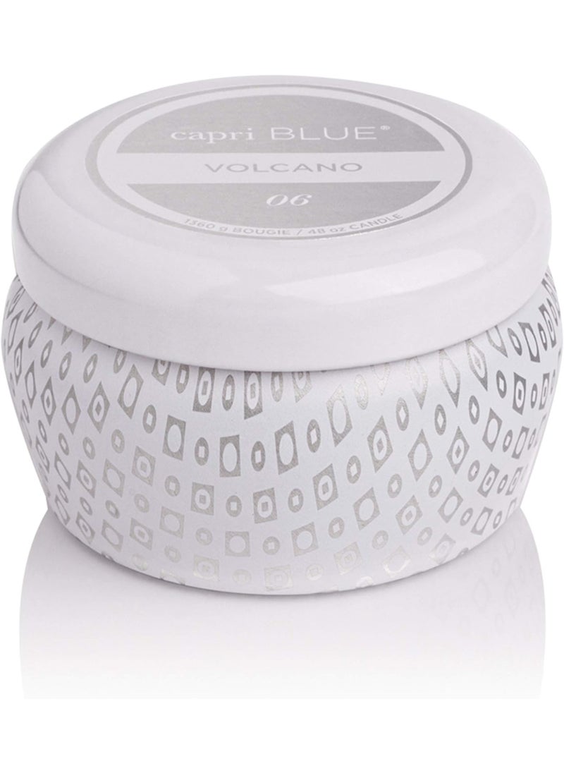 Capri Blue Capri Blue Volcano Scented Mini Tin Candle - Printed Mini Tin Jar Candle - Luxury Candles for Home Scented with Tropical Fruit & Sugared Citrus - Soy Candle Wax Blend - White Candle (3 oz) 