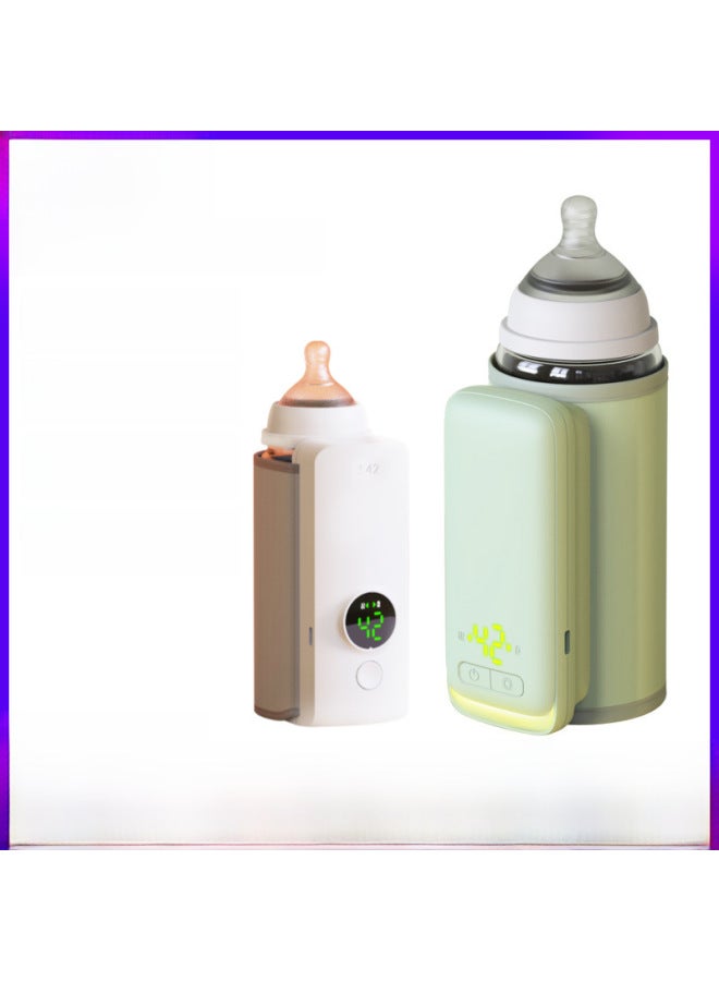 Portable Fast Charging Smart Constant Temperature Milk Warmer Bottle Heating Insulation Cover Multi-use For Travel-Capacity:NNQ-2 Warm Milk Sleeve (Digital Display) - Image 2