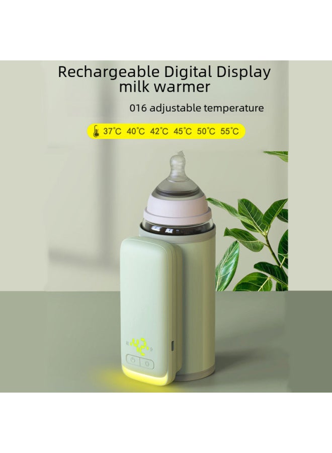 Portable Fast Charging Smart Constant Temperature Milk Warmer Bottle Heating Insulation Cover Multi-use For Travel-Capacity:NNQ-2 Warm Milk Sleeve (Digital Display) - Image 3