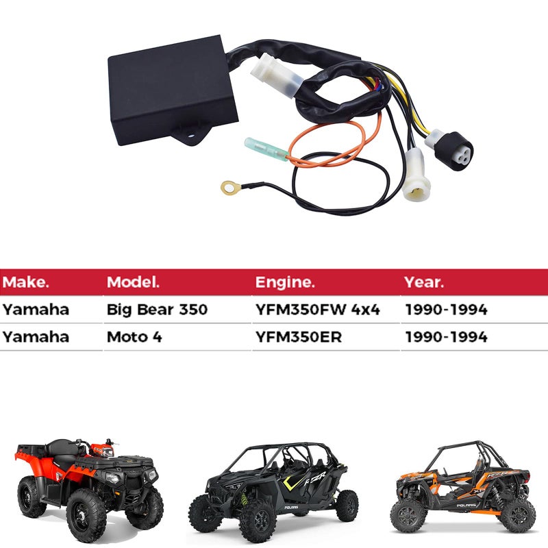 Ignition Module Igniter CDI Box for Yamaha Bruin 350 2004-2006, Grizzly 350 2007-2014, Wolverine 350 2006-2009, Replace 5UH-85540-00-00 - Image 3
