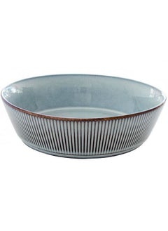 Easy Life Domus High Quality Ceramic Soup Plate Blue Grey 21cm R2671#DOLG 