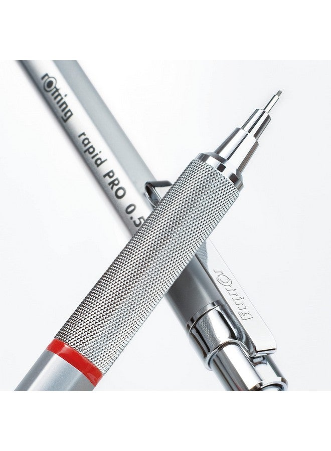 Rotring rOtring Rapid Pro Mechanical Pencil, 0.5mm, Silver  - Image 2