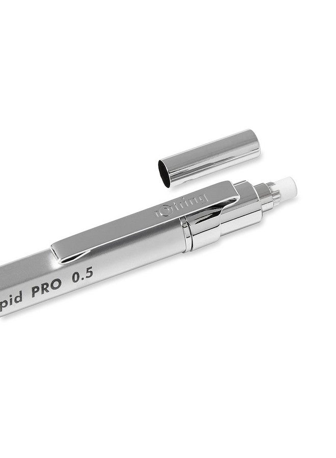 Rotring rOtring Rapid Pro Mechanical Pencil, 0.5mm, Silver  - Image 3