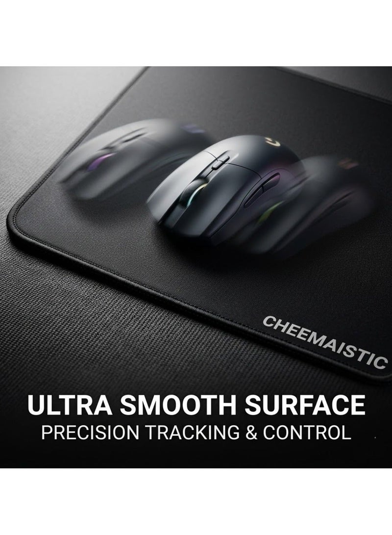 CHEEMAISTIC Mouse Pad for Laptop and Computer, Smooth Waterproof Surface Mouse Mat, Non Slip Rubber Base Mousepad, Precision Optical Tracking for Office Work, Home, Gaming, and Study Desk Accessories - Image 2