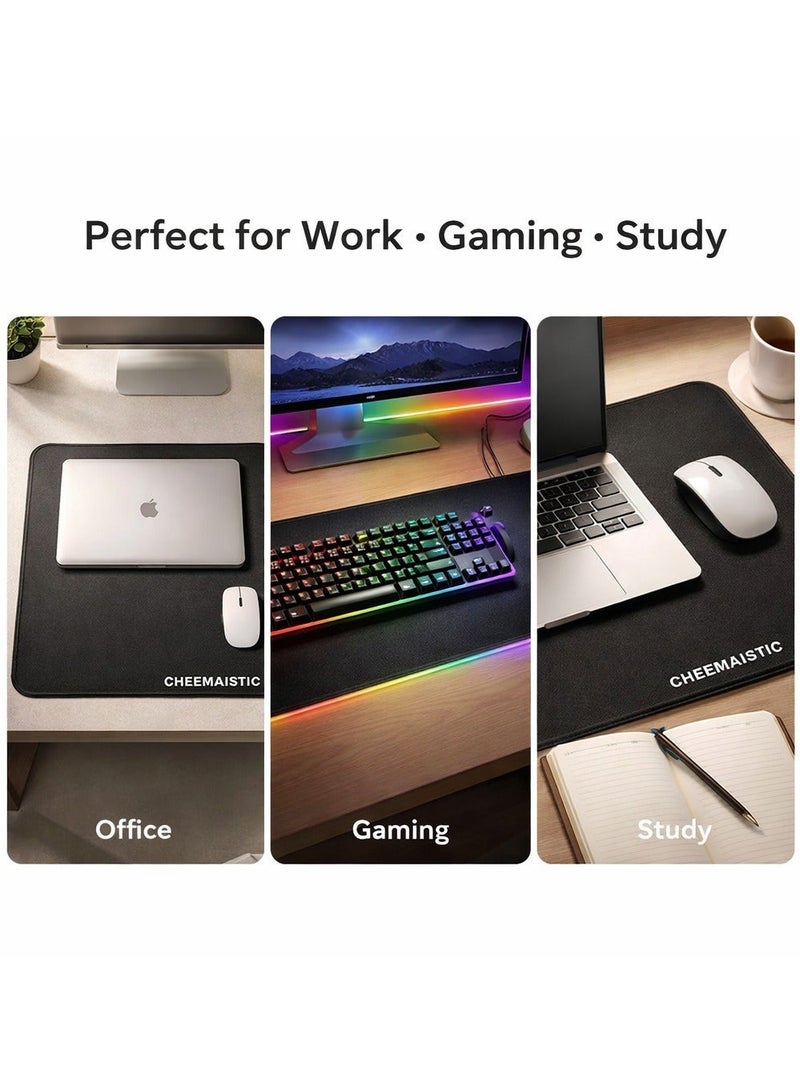 CHEEMAISTIC Mouse Pad for Laptop and Computer, Smooth Waterproof Surface Mouse Mat, Non Slip Rubber Base Mousepad, Precision Optical Tracking for Office Work, Home, Gaming, and Study Desk Accessories - Image 4