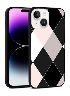TPU Protection and Hybrid Rigid Clear Back Cover Case Multicolored Shapes for Apple iPhone 14 Plus