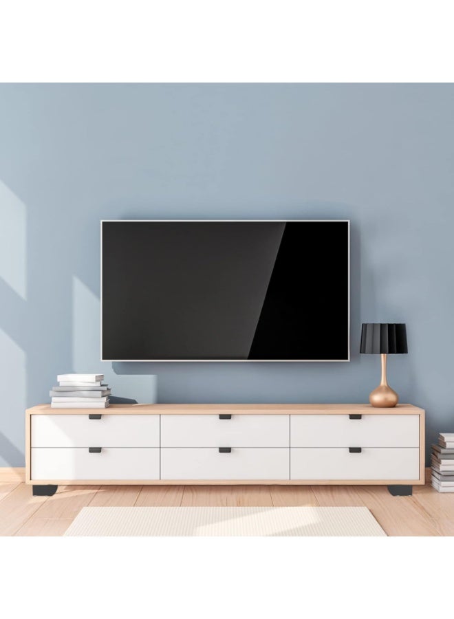 4Pcs Modern Black Metal Furniture Legs – 14cm Tall Sofa, Cabinet & Bed Feet with Mounting Screws (2in) | DIY Replacement Legs Set - Image 3