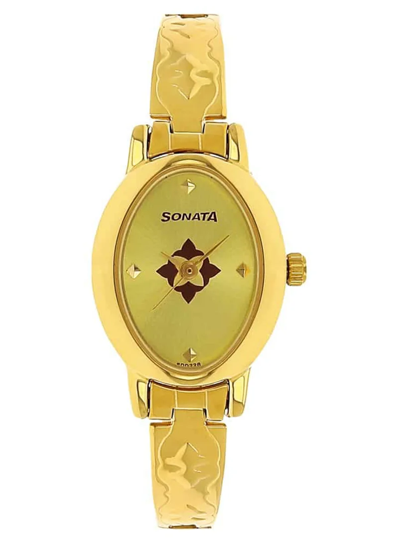 Women's Analog Oval Shape Stainless Steel Wrist Watch 8100YM04 - 30.45 Mm