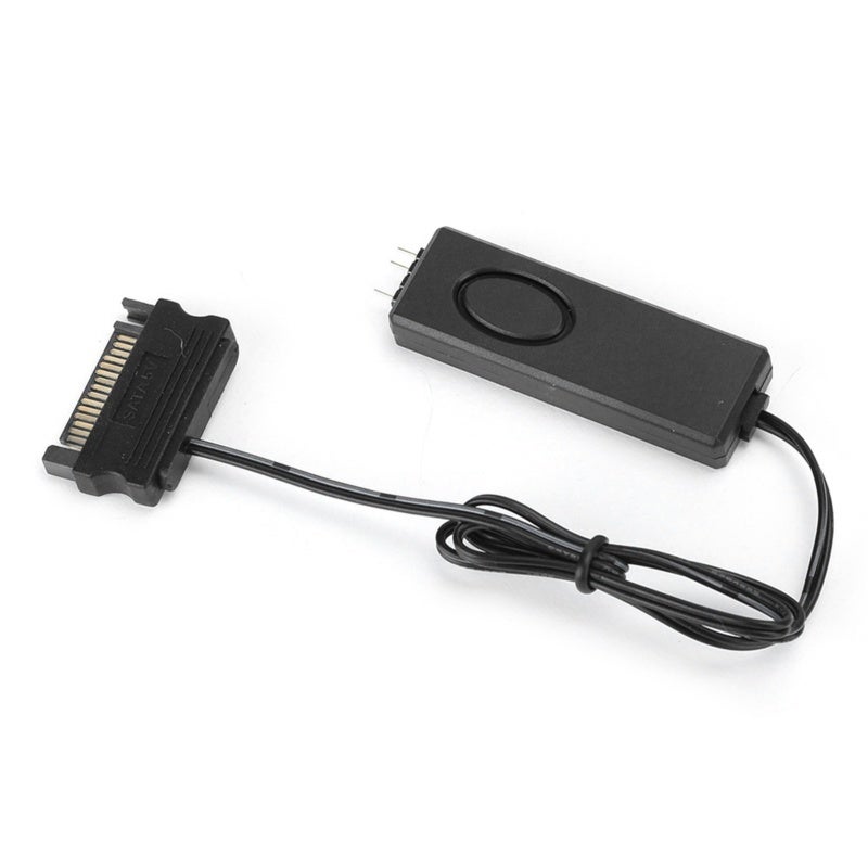 جهاز تحكم عن بعد RF لمروحة وإضاءة، ملحقات كمبيوتر، 5V Symphony ARGB أسود، موصل SATA (أسود) - Image 1