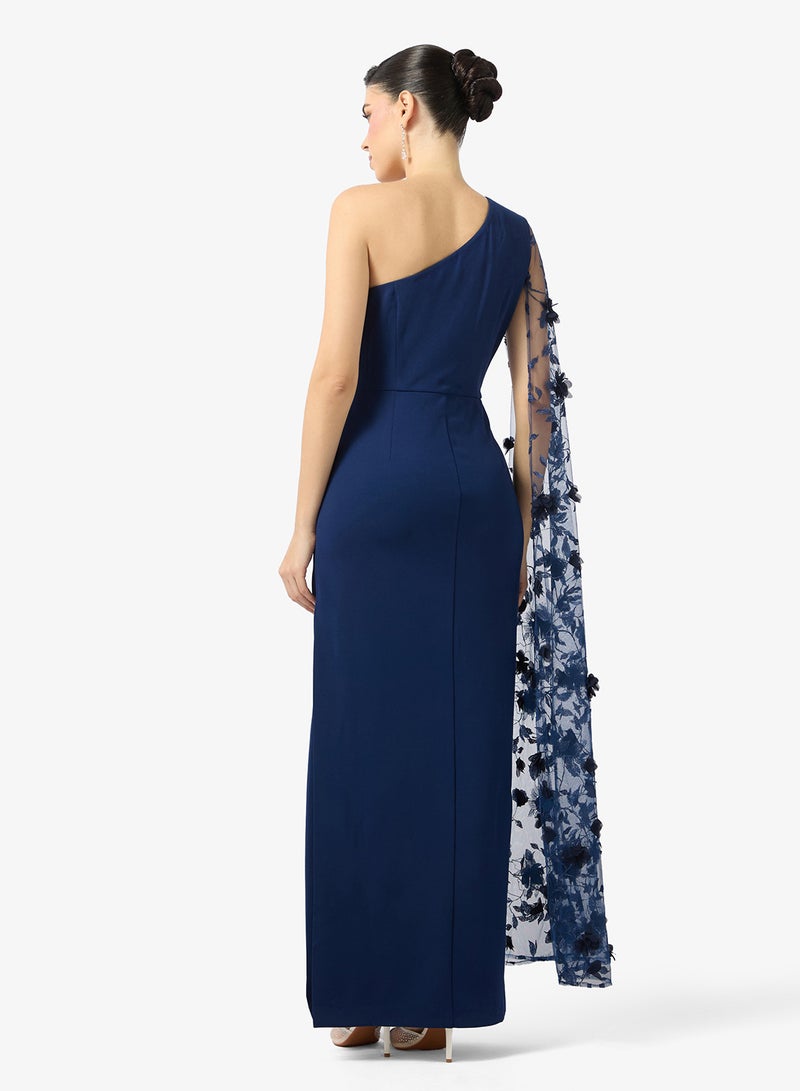 Adrianna Papell One Shoulder Maxi Dress - Image 2