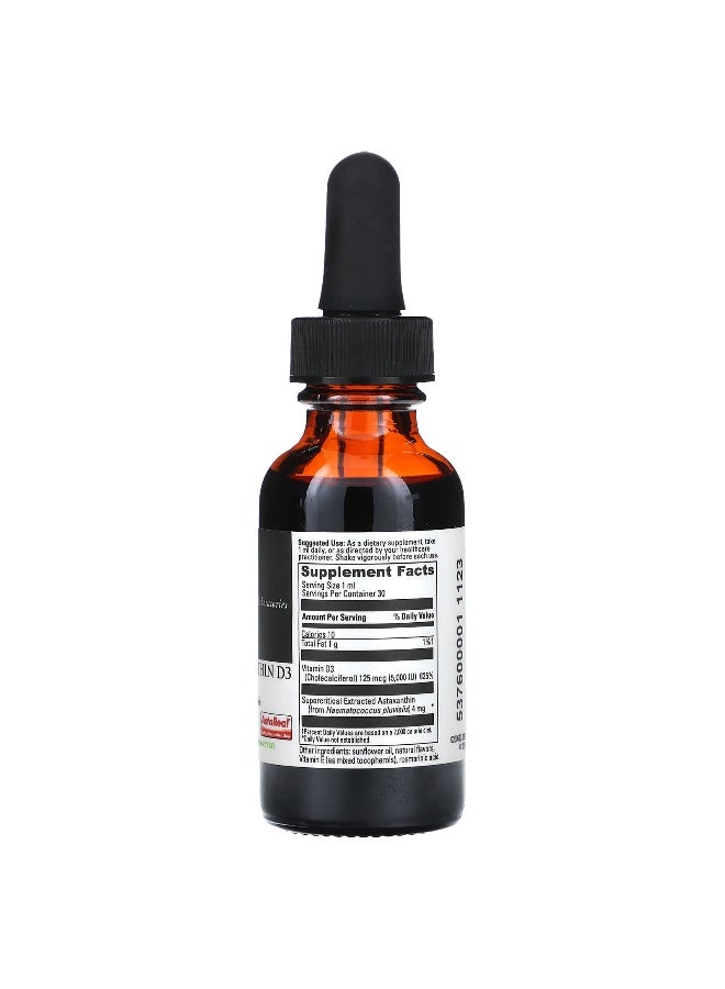DaVinci Laboratories, Astaxanthin D3 Liquid, 1 fl oz (30 ml) (Packaging may vary) - Image 2