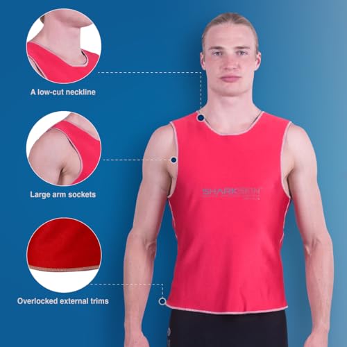 SHARKSKIN Chillproof Essentials Vest (Men) Red Medium - Image 4