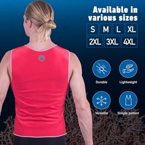 SHARKSKIN Chillproof Essentials Vest (Men) Red Medium - Image 5