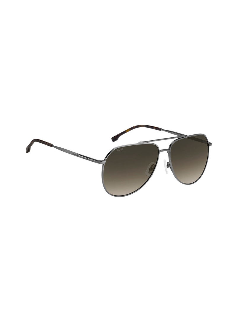 HUGO BOSS Men's UV Protection Pilot Sunglasses - Boss 1447/S Dk Ruthen 61 - Lens Size: 61 Mm - Image 2