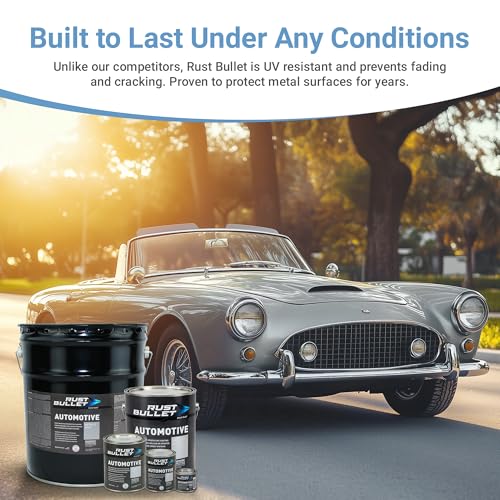 RUST BULLET Automotive - Metallic Gray - 1 Gallon - Rust Inhibitor & Protective Coating for Cars, Trucks, & Metal Surfaces, UV Resistant, No Topcoat Needed - Image 3