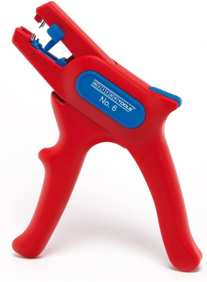 Weicon Wire Stripper No. 6, Approval Up To 1000 Volt, Vde-Tested, Stripping Tool For Round Cables 0.2-6Mm² (24 - 10 Awg) Red - Image 2