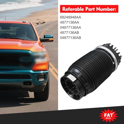 AIRSUSFAT 1Pc Rear Air Suspension Spring Bag for Dodge Ram 1500 2013-2018 Air Bellow 68248948AA 04877136AA 04877136AB 4877136AB - Image 3