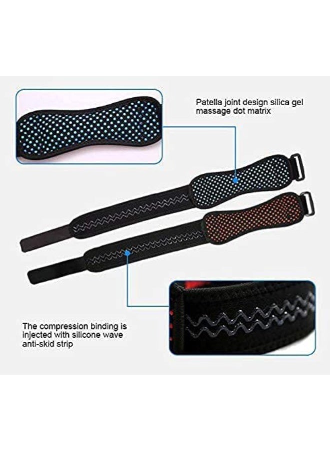 حزام دعم الركبة للرضفة مع قلب سيليكون – قابل للتعديل لتخفيف آلام الركبة - Image 4