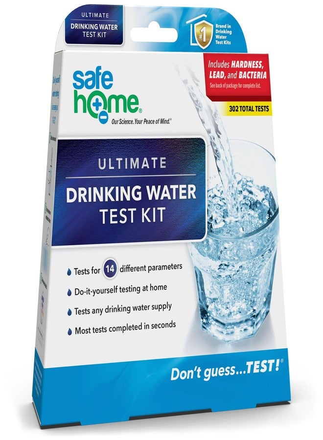 Safe Home® 14-in-1 DIY Drinking Water Test Kit – Includes The #1 Selling Lead & Bacteria Test Kits + 12 Additional Parameters – City Tap or Well Water – 302 Total Tests - Image 1
