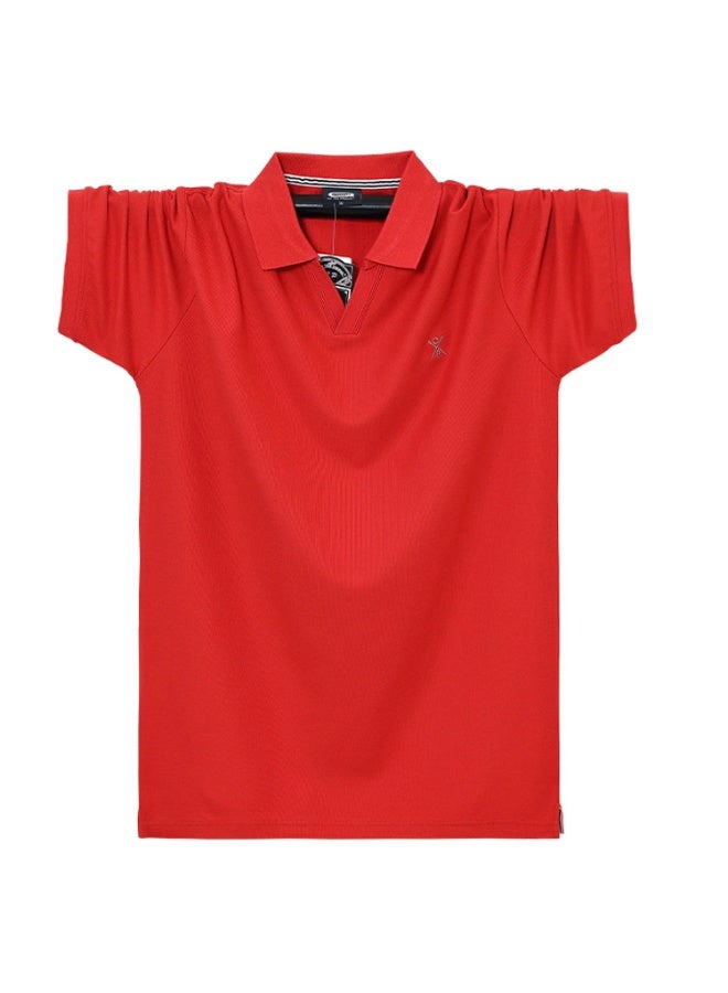 Polo Shirt Men's Lapel  Summer Cotton Short Sleeve  Embroidery Tops Luxury Men's Wear Polo Shirt for Men - Image 1