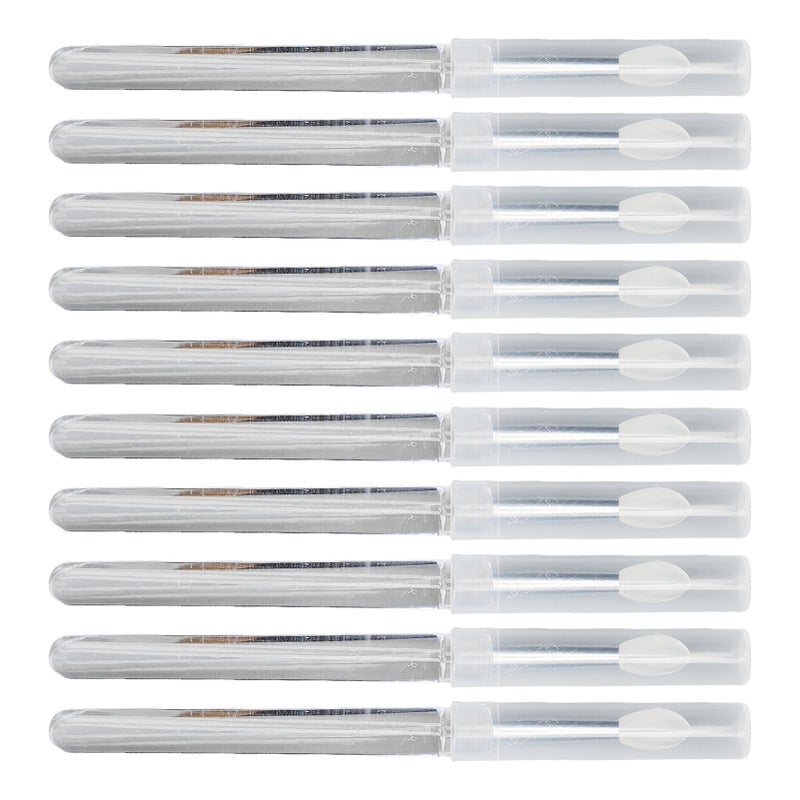 10pcs Nail Art Silicone Stick Reusable Uniform Attach Mirror Effect Powder Smudge Stick with Cover - Image 3