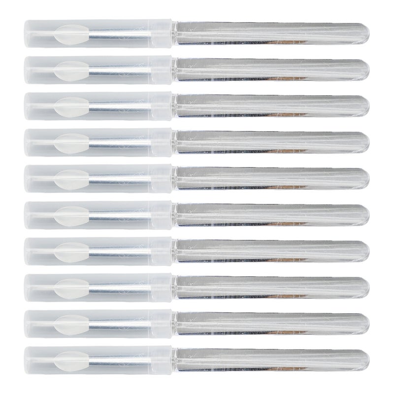 10pcs Nail Art Silicone Stick Reusable Uniform Attach Mirror Effect Powder Smudge Stick with Cover - Image 2