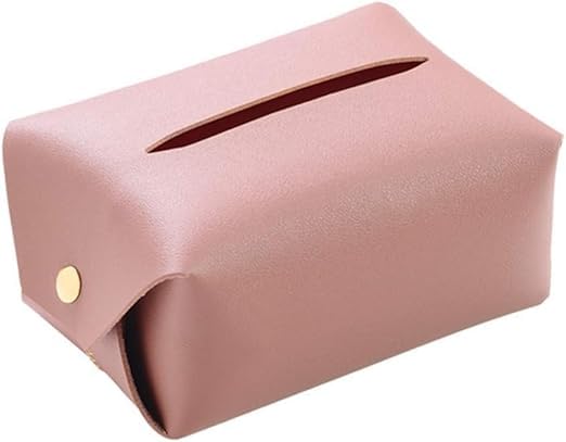 HEYOL Pu Leather Tissue Box Holder Rectangular, Tissue Box Cover Dispenser for Car, Home, Bathroom, Bedroom, Office, Night Stands, Desks and Tables Pack of 1 - Image 1
