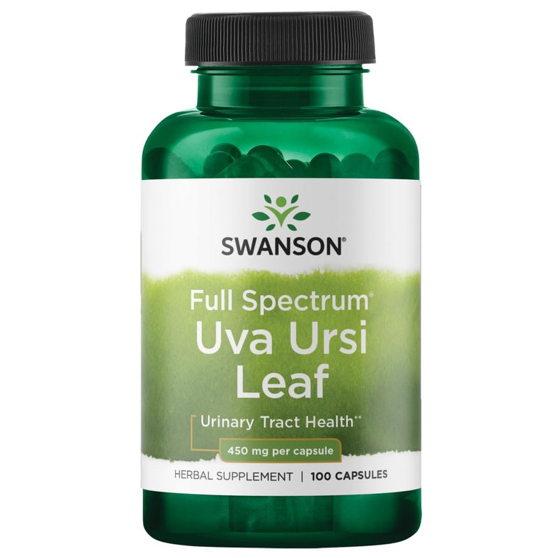 Swanson Uva Ursi Leaf 450 Milligrams 100 Capsules