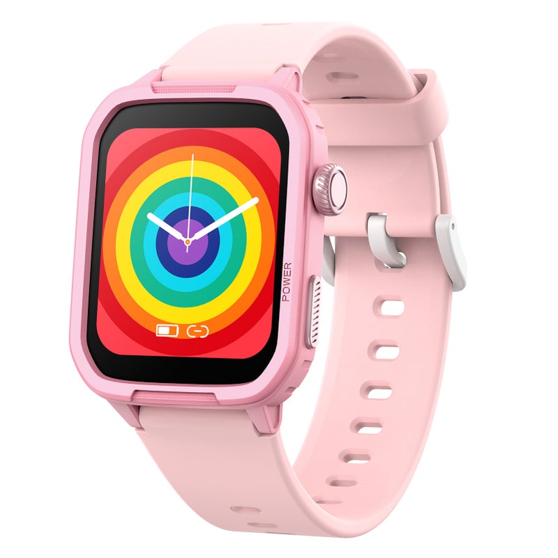 Smart Kids Watch with Puzzle Games 1.54'' Touchscreen Multiple Sport Modes 150+ Dials Music Player Pink - Image 2