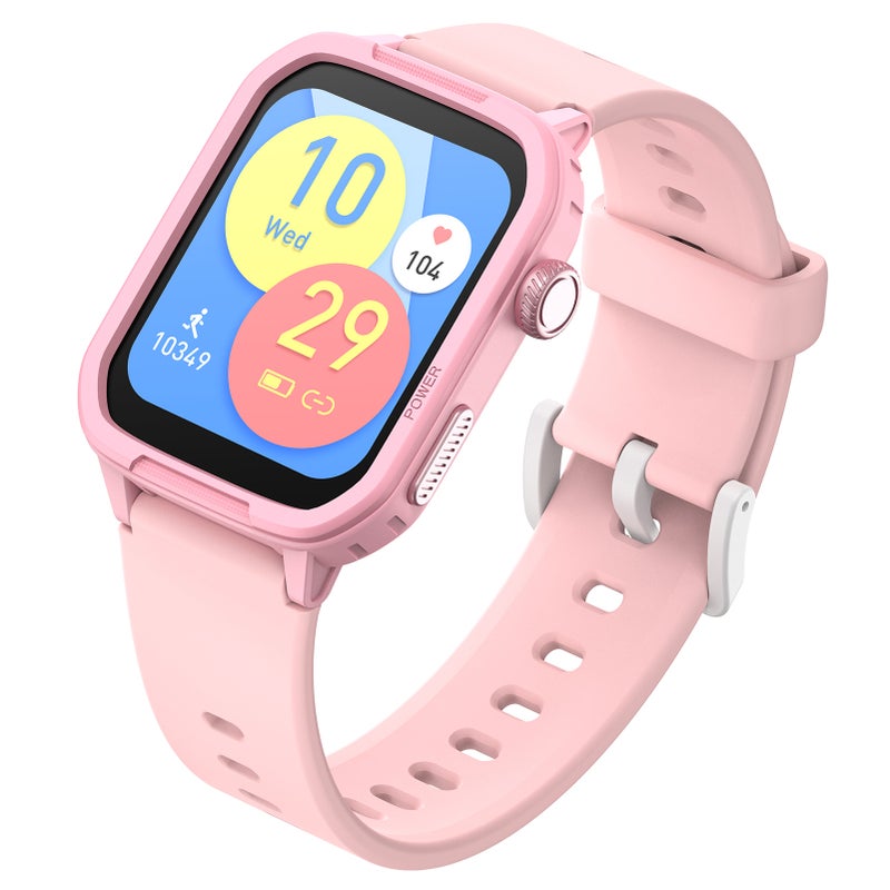 Smart Kids Watch with Puzzle Games 1.54'' Touchscreen Multiple Sport Modes 150+ Dials Music Player Pink - Image 3