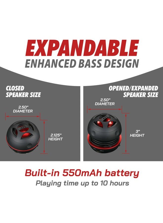 AYL Mini Speaker System, Portable Plug-in Speaker with 3.5mm Aux Input, External Audio for Laptop Computer, MP3 Player, iPhone, iPad, Cell Phone (Black) - Image 4
